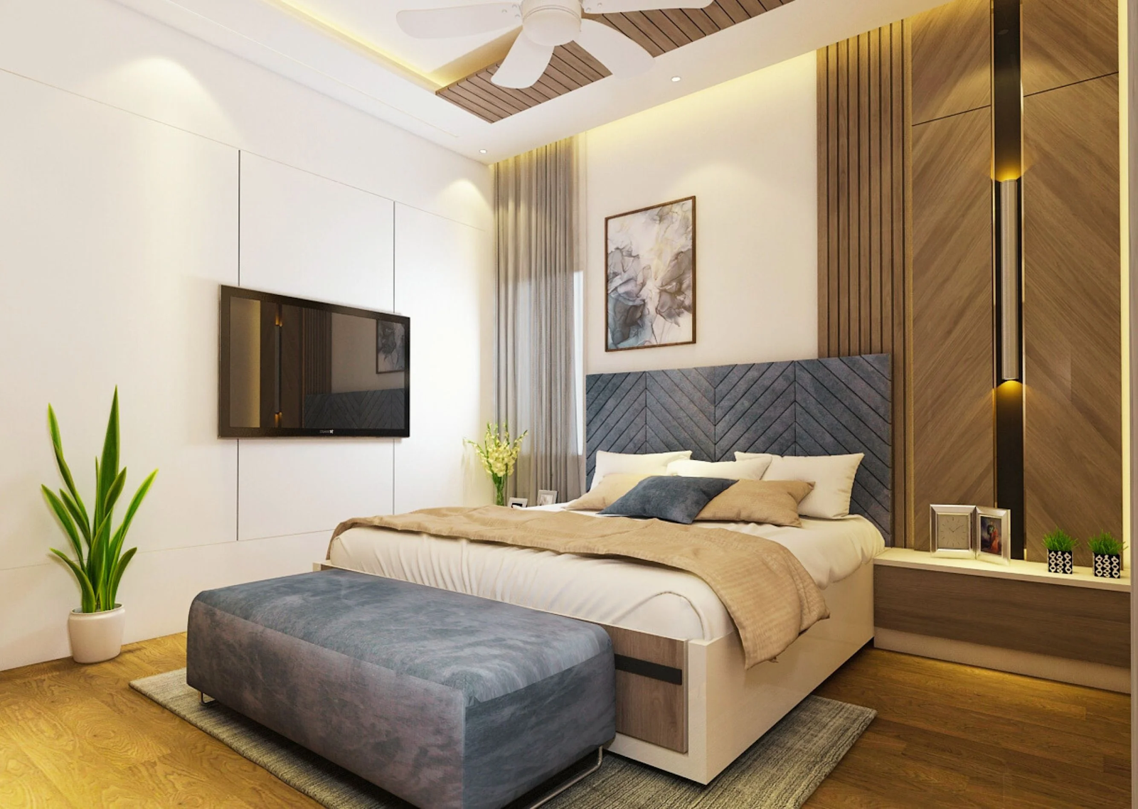 Modern bedroom interior by Creative Concepts